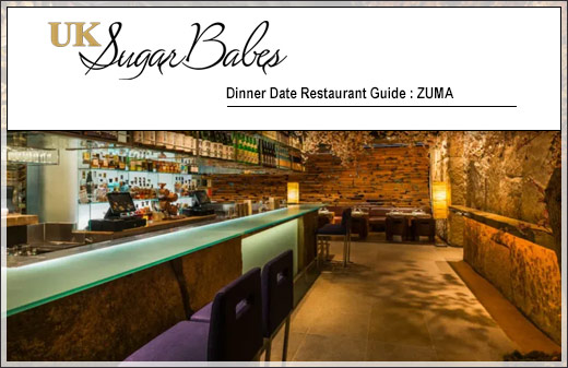 London Escorts Dinner Dates : Zuma Knightsbridge London